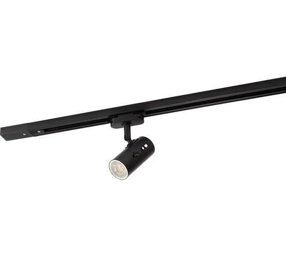 Трековый светильник DENKIRS DK6007-BK IP 20, 50 Вт, GU10, черный, алюминий 542470