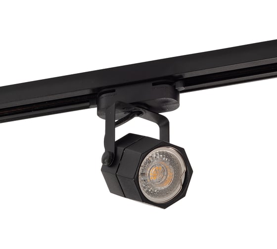 Трековый светильник DENKIRS DK6004-BK IP 20, 50 Вт, GU10, черный, алюминий 542464