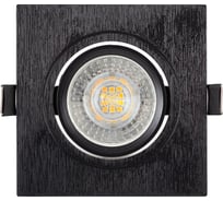 Встраиваемый светильник DENKIRS DK3021-BK IP 20, 10 Вт, GU5.3, LED, черный, пластик 529037