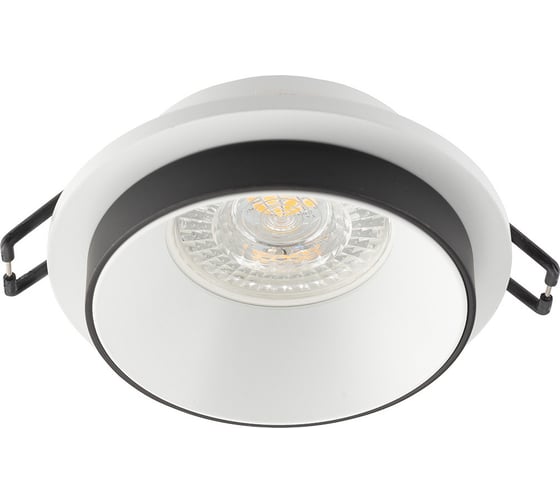 Встраиваемый светильник DENKIRS DK2401-BK IP 20, 50 Вт, GU10, черный, алюминий 545338 1