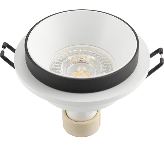 Встраиваемый светильник DENKIRS DK2401-BK IP 20, 50 Вт, GU10, черный, алюминий 545338