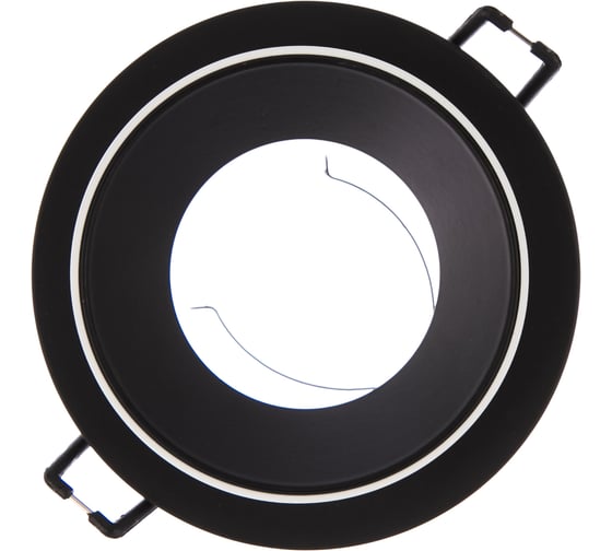 Встраиваемый светильник DENKIRS DK2400-BK IP 20, 50 Вт, GU10, черный, алюминий 545337