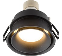 Встраиваемый светильник DENKIRS DK2403-BK влагозащ., IP 44, 5 Вт, GU10, черный, алюминий 545348
