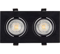 Встраиваемый светильник DENKIRS DK3022-BK IP 20, 10 Вт, GU5.3, LED, черный, пластик 529039