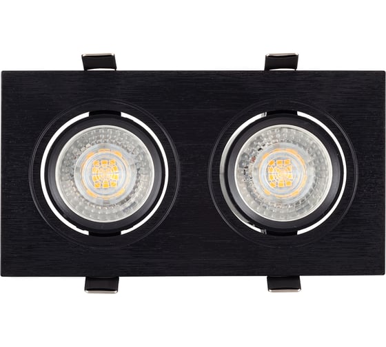 Встраиваемый светильник DENKIRS DK3022-BK IP 20, 10 Вт, GU5.3, LED, черный, пластик 529039
