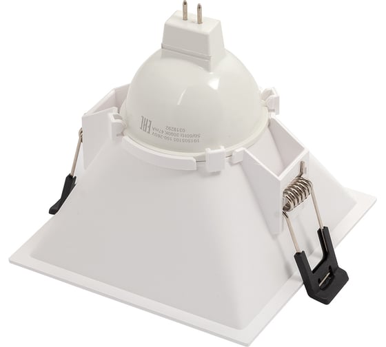 Встраиваемый светильник DENKIRS DK3025-WH IP 20, 10 Вт, GU5.3, LED, белый, пластик 538895
