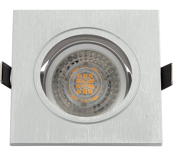 Встраиваемый светильник DENKIRS DK3021-CM IP 20, 10 Вт, GU5.3, LED, серый, пластик 538893