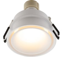 Встраиваемый светильник DENKIRS DK2403-WH влагозащ., IP 44, 5 Вт, GU10, белый, алюминий 545347
