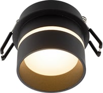 Встраиваемый светильник DENKIRS DK2404-BK влагозащ., IP 44, 5 Вт, GU10, черный, алюминий 545350