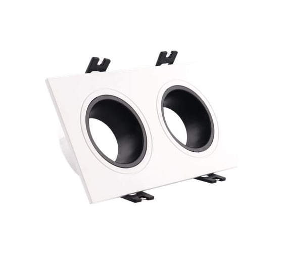 Встраиваемый светильник DENKIRS DK3022-WB IP 20, 2х10 Вт, GU5.3, LED, белый, пластик 577309