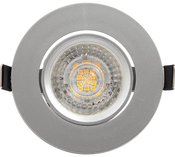Встраиваемый светильник DENKIRS DK3020-CM IP 20, 10 Вт, GU5.3, LED, серый, пластик 538892