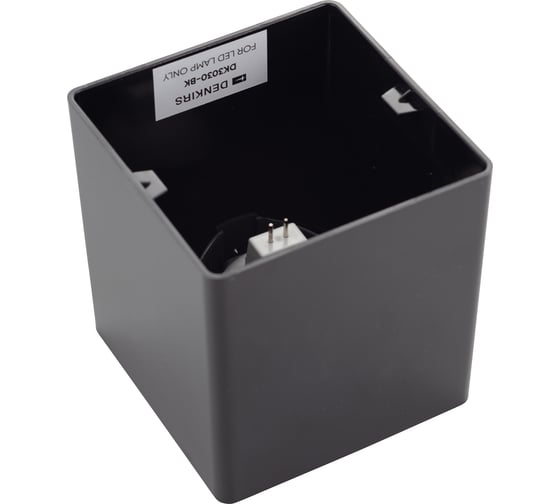 Накладной светильник DENKIRS DK3030-BK IP 20, 10 Вт, GU5.3, LED, черный, пластик 529041