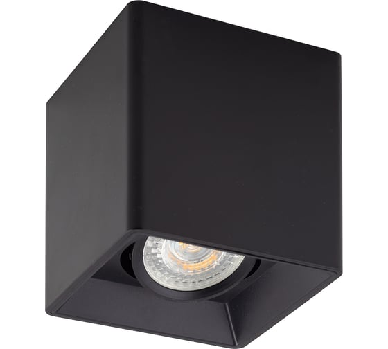 Накладной светильник DENKIRS DK3030-BK IP 20, 10 Вт, GU5.3, LED, черный, пластик 529041
