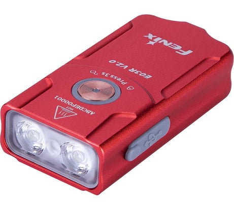 Фонарь Fenix E03R V2.0 красный E03RV20RED