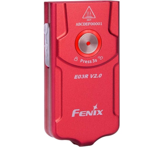 Фонарь Fenix E03R V2.0 красный E03RV20RED