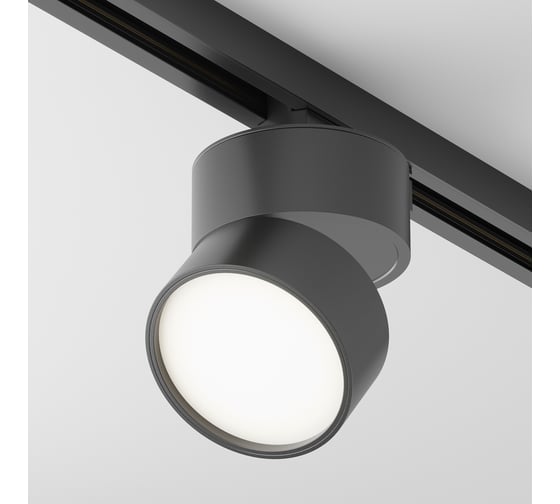 Трековый светильник MAYTONI onda 12w led черный алюминий TR007-1-12W4K-B