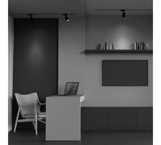 Трековый светильник MAYTONI vuoro 6w led черный алюминий TR003-1-6W3K-W-B