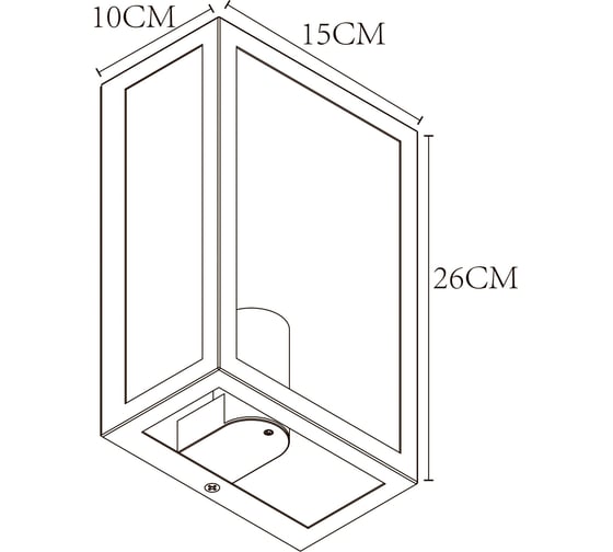 Уличный настенный светильник ARTE LAMP A4569AL-1BR