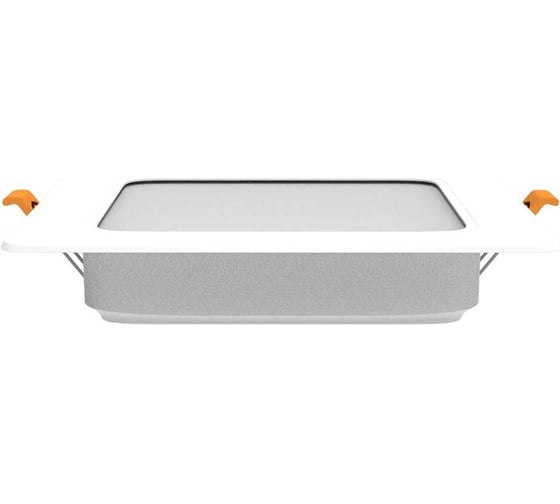 Светильник Gauss elementary downlight квадрат 10w 780lm 4000k 170-260v ip20 120×26 монтаж белый led 998420209