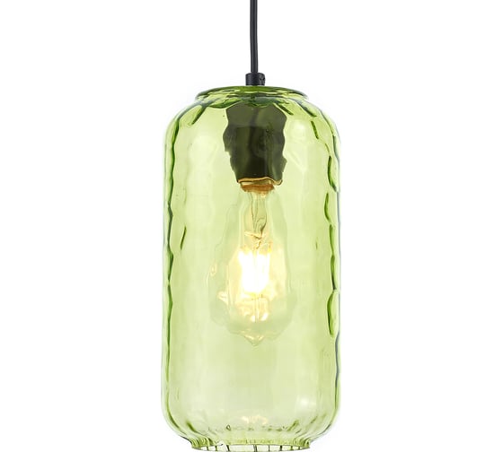 Подвесной светильник ESCADA 10177/1S E27*60W Black/Green 10177/1S Black/Green