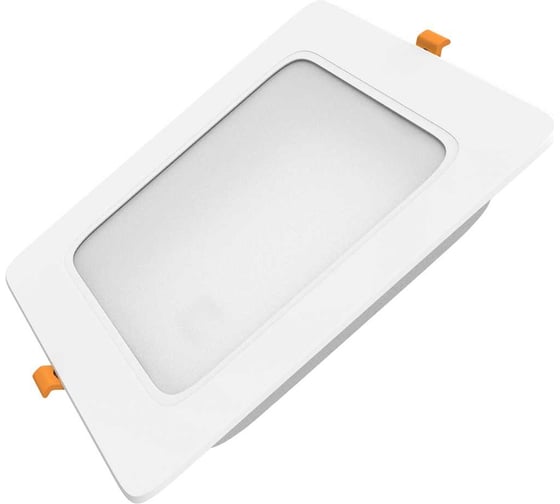 Светильник Gauss elementary downlight квадрат 13w 1100lm 4000k 170-260v ip20 145×26 монтаж белый led 998420212