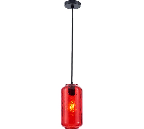 Подвесной светильник ESCADA 10177/1S E27*60W Black/Red 10177/1S Black/Red 1