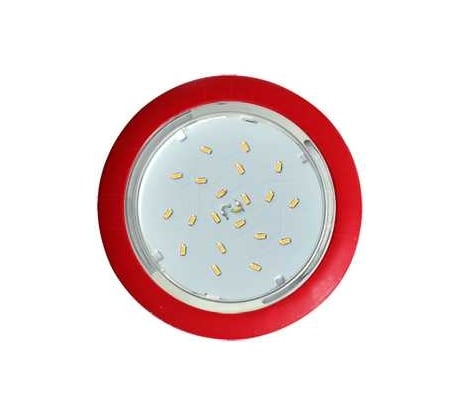 Встраиваемый светильник Ecola Gx53 5355 легкий красный (светильник) 25x106 FR5355ECD