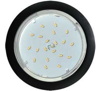 Встраиваемый светильник Ecola Gx53 5355  легкий черный 25x106 FB5355ECD
