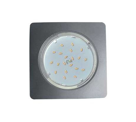 Встраиваемый светильник Ecola Gx53 5357 легкий квадратный серебро 107x25 FS5357ECD