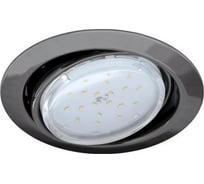 Светильник встраиваемый поворотный Ecola Gx53 ft9073 черный хром 40x120 FB5390ECB