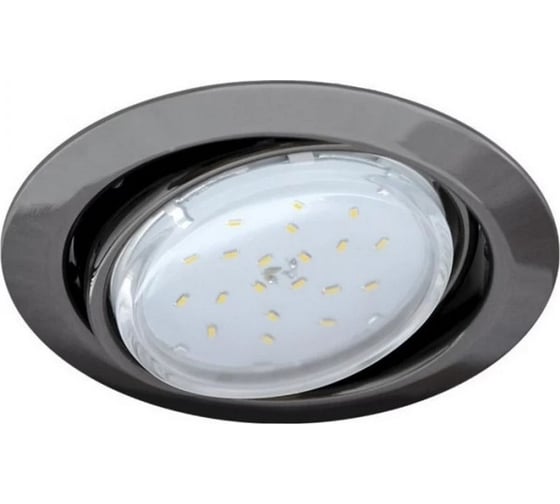 Светильник встраиваемый поворотный Ecola Gx53 ft9073 черный хром 40x120 FB5390ECB 1