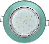 Светильник Ecola Gx53 h4 5310 glass стекло круг хром - изумруд 38x126 (к+) FC53RNECH