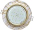 Светильник Ecola Gx53 h4 5313 glass стекло круг с вогнутыми гранями золото - золото на белом 38x126 (к+) FG53RCECH 1