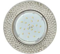 Светильник Ecola Gx53 h4 5319 glass круг с прозр. мозаикой/фон зерк./центр.часть хром 40x123 (к+) FC53RMECB