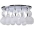 Светильник Ecola Gx53 h4 5346 glass круглый с большими хрусталиками на прямом подвесе матовый /хром 90x110 (к+) FH53RVECB 1