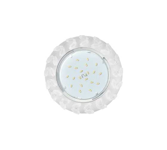 Светильник Ecola Gx53 h4 5361 glass круг с крупными матовыми стразами елочка/фон мат./центр.часть хром 54x120 (к+) FM53RNECB 1