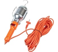 Переносная лампа MEGAPOWER под лампу E27 до 60W, 220V, длина провода 15 м M-22015