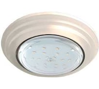Светильник Ecola Gx53 h4 ld5314 glass стекло круг со ступеньками с подсветкой хром - матовый 38x120 (к+) SL53RSECH