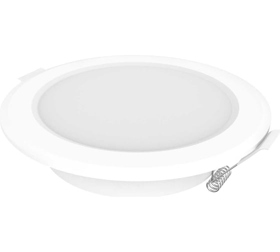 Светильник Gauss Elementary Downlight круг 10W 780lm 4000K 170-260V IP20 120*26 монтаж Ø90-110мм белый LED 997420209