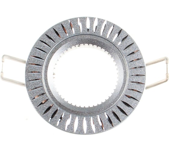 Алюминиевый светильник ЭРА Kl31 al/sl mr16,12v/220v, 50w серебро (50/2000) C0043816