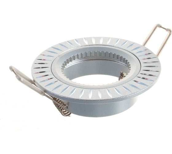 Алюминиевый светильник ЭРА Kl31 al/sl mr16,12v/220v, 50w серебро (50/2000) C0043816