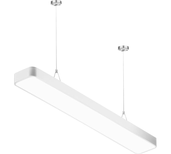 Светильник ЭРА led geometria spo111w40k060 block 60 Вт, 4000 к, 7200 Лм ip40 1200х300х60 белый, подвесной, драйвер внутри Б0058856
