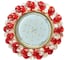 Светильник Ecola Gx53 h4 5341 glass круглый, с хрусталиками, прозрачный и рубин /золото 56x120 (к+) FR53RYECB 1
