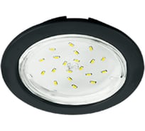 Встраиваемый светильник Ecola Gx53 h4-gl без рефлектора, глубокий черный матовый 48x106 (к+) FR53GLECB