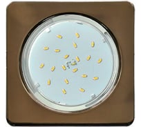 Светильник Ecola Gx53 h4 square квадратный, черный хром плоский 106x41 (к+) FB53N4ECB