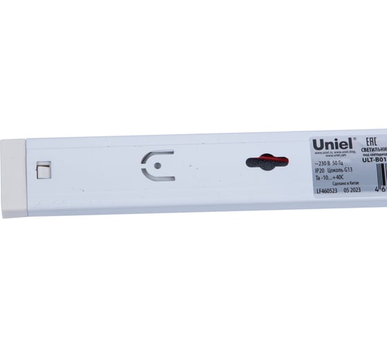 Светильник линейный Uniel накладной ULT-B01C T8x1/L150 WHITE UL-00011257