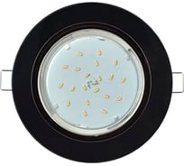 Встраиваемый светильник Ecola Gx53 h4 без рефлектора, черный матовый 38x106 - 10 pack (кd102) SB5310ECB