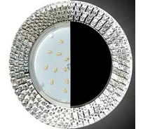 Светильник Ecola Gx53 h4 ld5319 glass круг с прозр. мозаикой с подсветкой/фон зерк./центр.часть хром 40x123 (к+) SC53RMECB