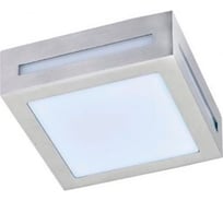 Накладной светильник Ecola Gx53 led 3082w ip65, матовый, квадрат, металл, 1 x gx53, cатин-хром, 136x136x55 FS53SSECH