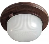 Накладной светильник Ecola Gx53 led нбо-03-60-021 круг, ip65, дерево, орех, 1 x gx53, матовый, 220x84 TP53R2ECA